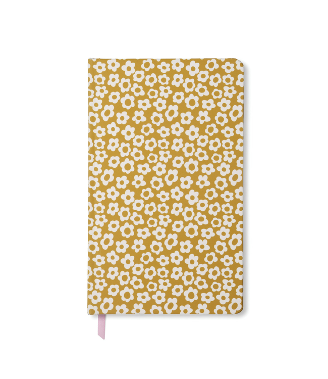 Designworks Ochre Floral Soft Touch Journal