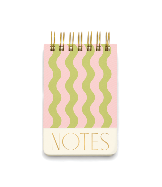 Designworks Wavy Stripes Chunky Twin Wire Notepad