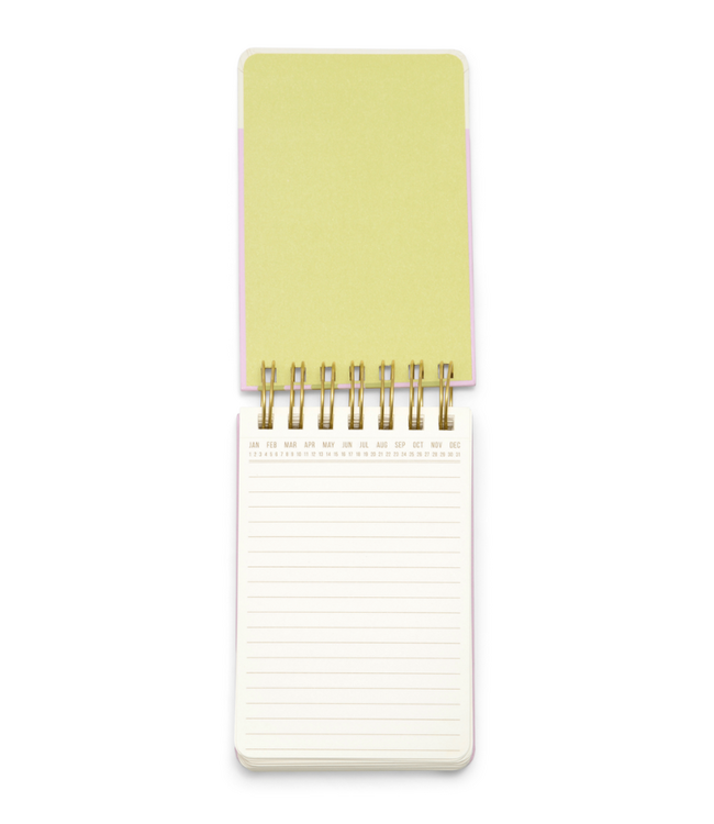 Wavy Stripes Chunky Twin Wire Notepad