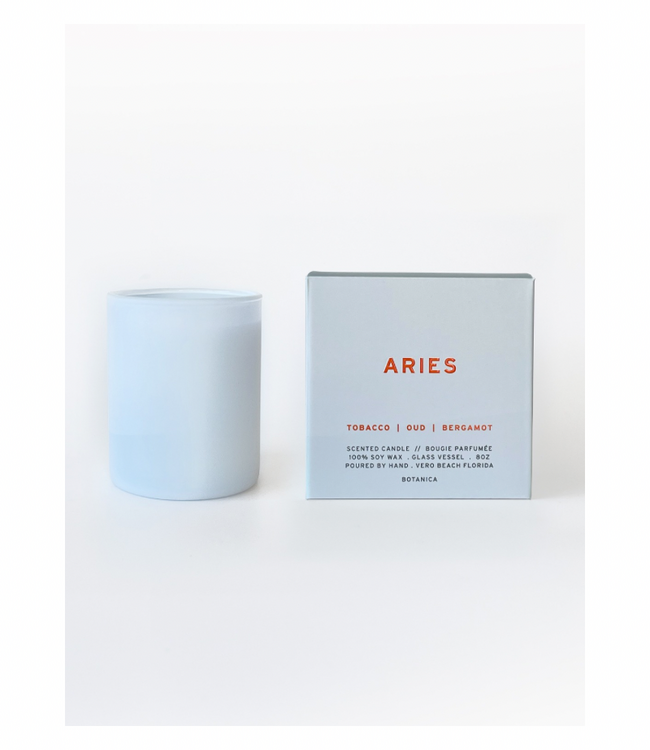 Aries Zodiac Candle
