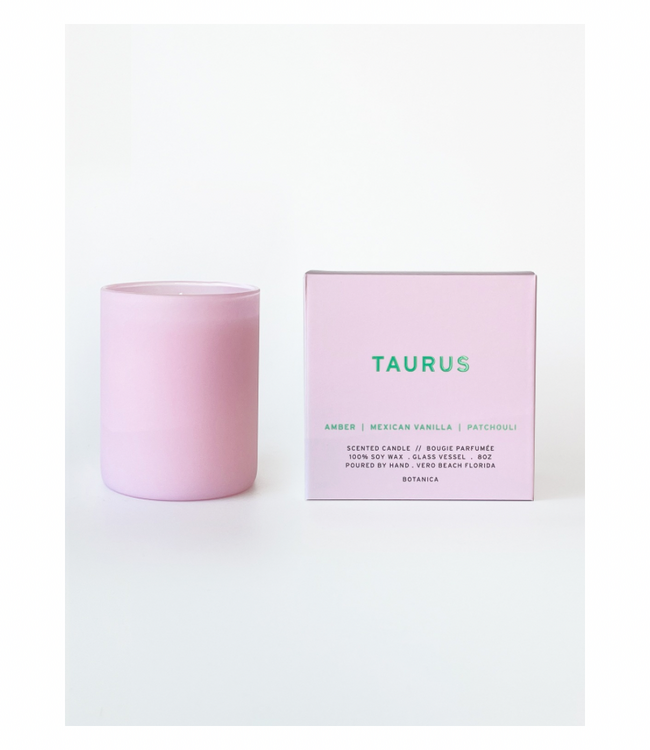 Taurus Zodiac Candle