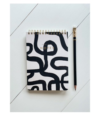 Black & White Squiggle Jotter