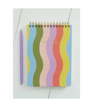Idlewild Co. Wavy Rainbow Spiral Jotter