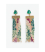Ink + Alloy Lilah semi-precious stone post beaded fringe earri