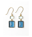 Ink + Alloy Veronica two tone color cut glass dangle earring b