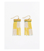 Ink + Alloy Scout rectangle earrings Lemon