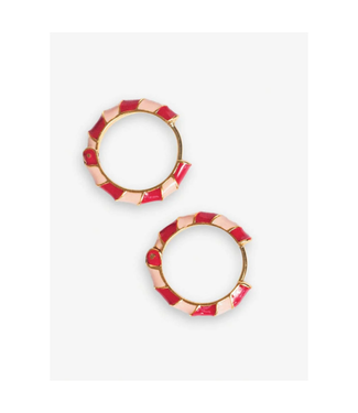 Ink + Alloy Pippa earrings red/blush