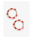 Ink + Alloy Pippa earrings red/blush