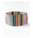 Ink + Alloy Penelope stripe vertical seed bead bracelet lilac