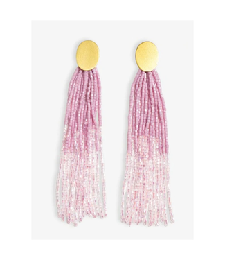 Ink + Alloy Mae tassel earrings Light Lavender