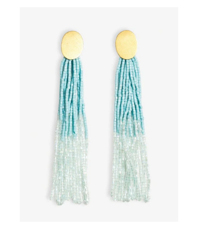Mae tassel earrings Light Blue
