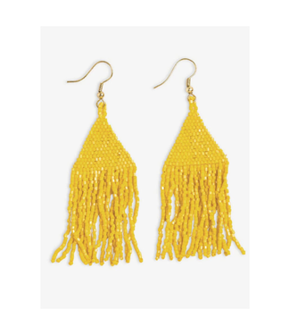 Ink + Alloy Lexie solid beaded fringe earrings