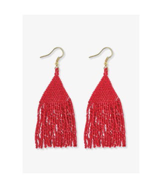 Ink + Alloy Lexie solid beaded fringe earrings