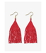 Ink + Alloy Lexie solid beaded fringe earrings