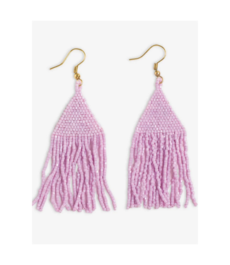 Ink + Alloy Lexie solid beaded fringe earrings