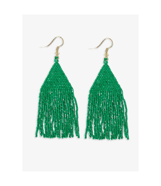 Ink + Alloy Lexie solid beaded fringe earrings