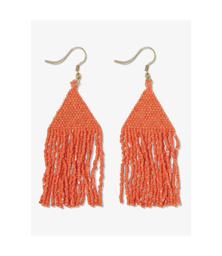 Ink + Alloy Lexie solid beaded fringe earrings