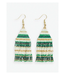 Ink + Alloy Lexie horizontal lines beaded fringe earrings