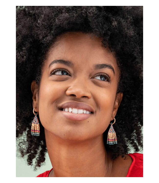 Leta mini gold hoop earrings muted