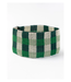 Ink + Alloy Kendall gingham beaded stretch bracelet green
