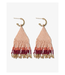 Ink + Alloy James mini gold hoop earrings Blush