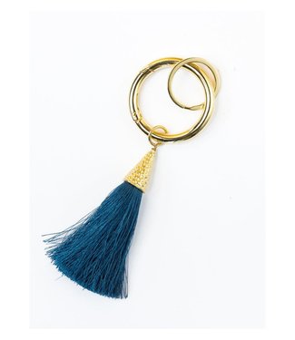 Eloise tassels for key rings lapis