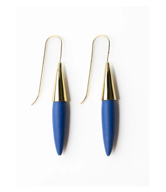 Elizabeth ceramic spike earring blue