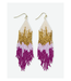 Ink + Alloy Claire ombre beaded fringe earrings