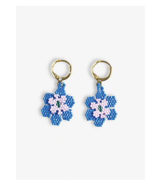 Blossom flower drop earrings Poppy