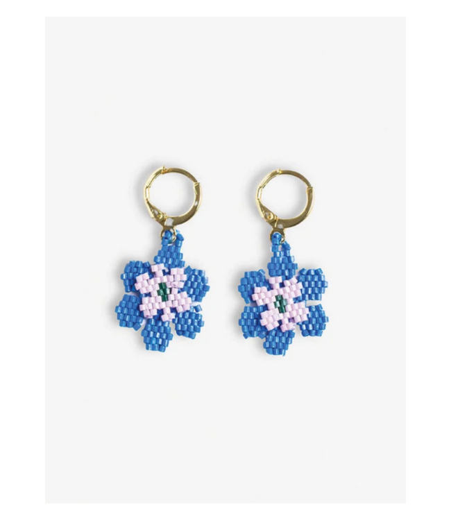 Blossom flower drop earrings Poppy