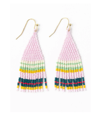 Ink + Alloy Audrey small seed bead horizontal stripe lilac