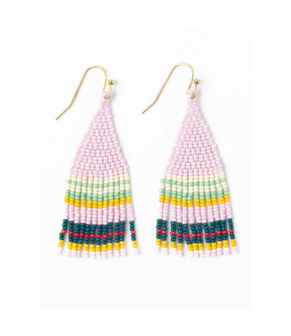 Ink + Alloy Audrey small seed bead horizontal stripe lilac