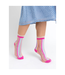 Sock Candy Candy Stripe Ruffle Crew Sock