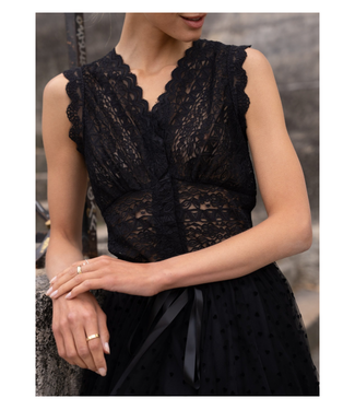 Choklate Paris Semi-Sheer Lace Top
