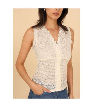 Choklate Paris Semi-Sheer Lace Top