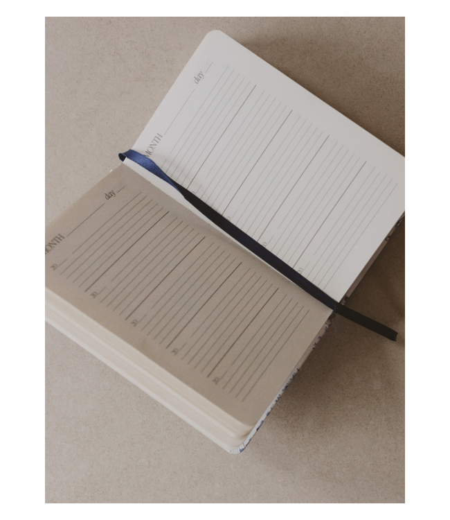 Blue Delft One Line A Day Fabric Journal