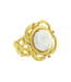 Susan Shaw Pearl Scroll Ring