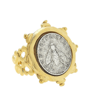 Florence Italian Bee Coin Ring