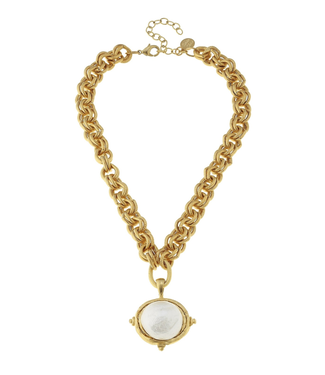 Susan Shaw Pearl Cab Necklace