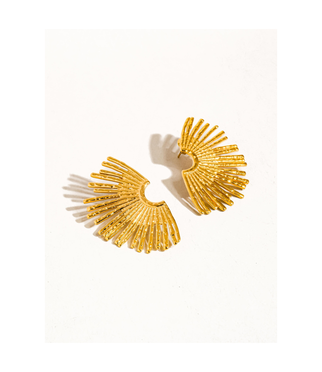Flanerie Bisous Sunburst Earrings