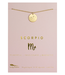 Lucky Feather Zodiac Gold Necklace- Scorpio