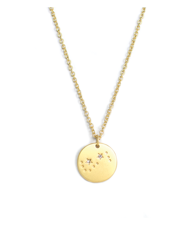 Zodiac Gold Necklace- Scorpio