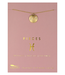 Lucky Feather Zodiac Gold Necklace- Pisces
