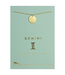 Lucky Feather Zodiac Gold Necklace- Gemini