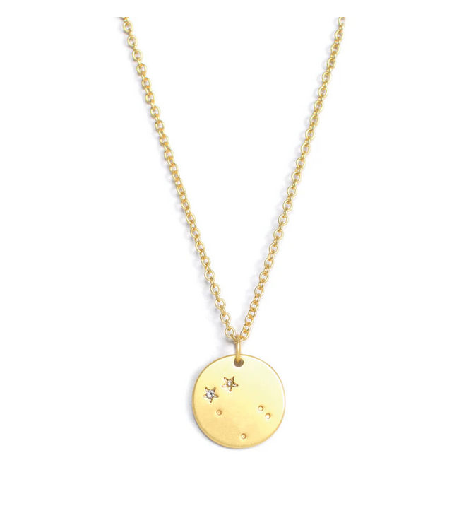 Zodiac Gold Necklace- Gemini