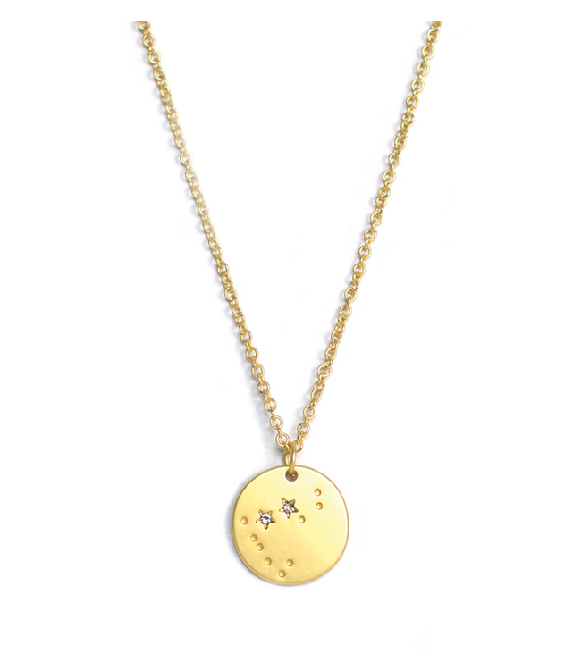 Zodiac Gold Necklace- Capricorn