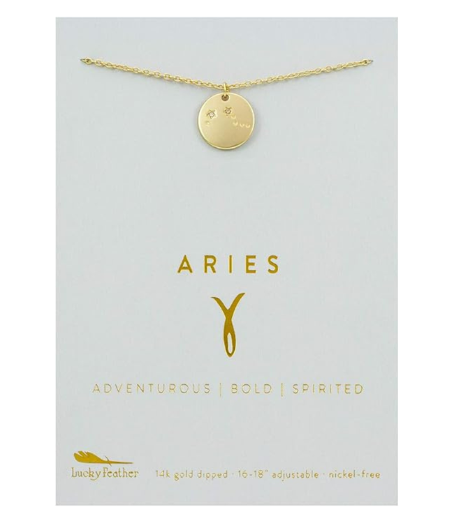 Zodiac Gold Necklace- Aries