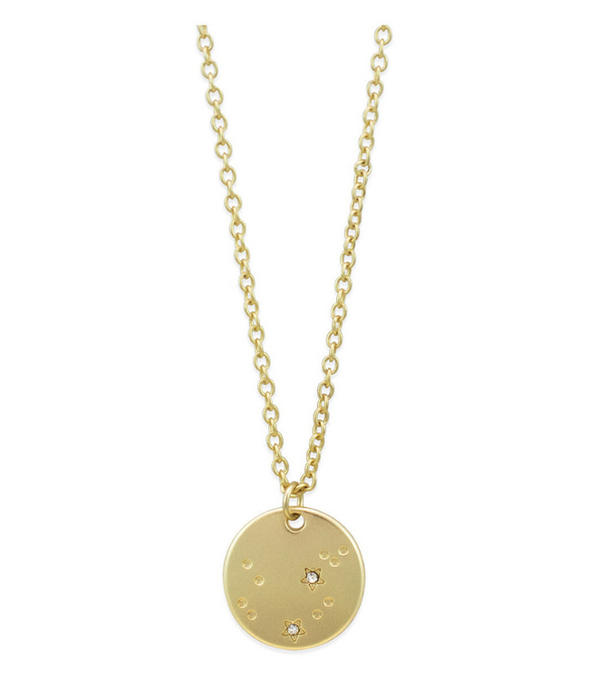 Zodiac Gold Necklace- Aquarius