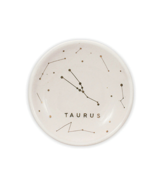 Lucky Feather Zodiac Dish- Taurus