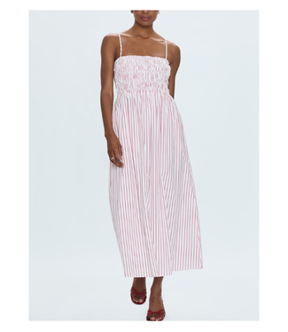 Pistola Bianca Shirred Bodice Dress